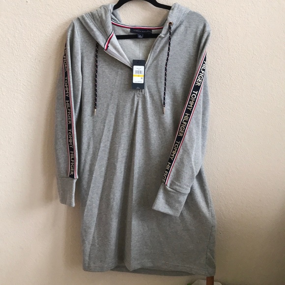 Tommy Hilfiger Dresses Th Hoodie Dress Sweatshirt Dress Poshmark